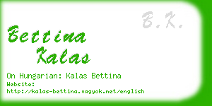 bettina kalas business card